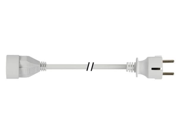 Forlengerkabel 3 M - Hvit - 3G1.5 - Schuko