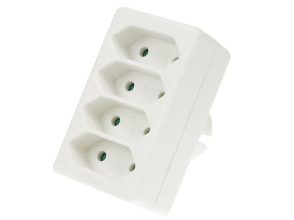 4-vejs Euro Socket Splitter