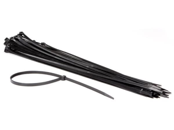 Nylon buntebåndsett - 8,8 X 610 Mm - Svart (50 stk)
