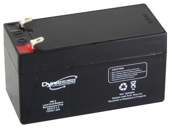 Blybatteri 12 V - 1,3 Ah 96,5 X 45 X 59 Mm