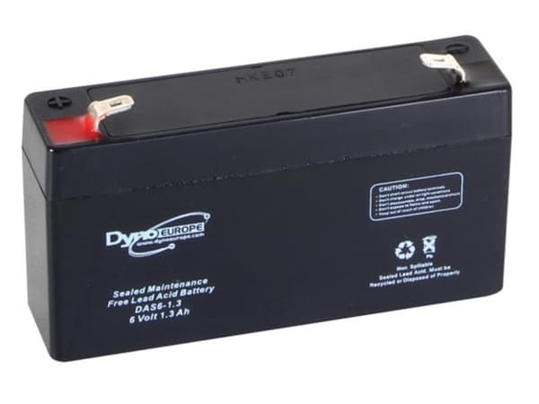 Blysyrebatteri 6 V - 1,3 Ah 98 X 25 X 56 Mm