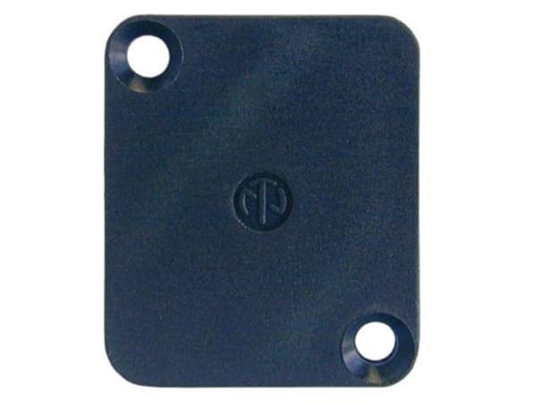 Neutrik - Dummy-plate for å dekke D-kontaktutskjæringer - Svart