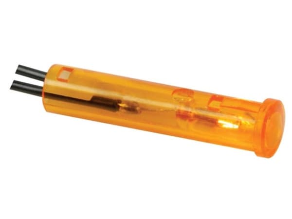 Rund 7Mm Panel Kontrollampe 220V Amber