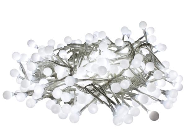 Clusterlight Led - 3,2 M - 256 hvide kugler - Gennemsigtig ledning - 24 V