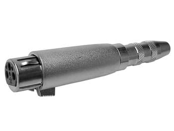 3P Xlr Socket Till 6,35 Mm Jack Socket Mono