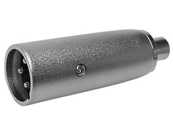 3P Xlr-plugg til Rca-kontakt