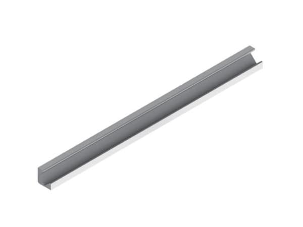 Alu-45 - Anodiseret i sølv Aluminium Led-profil - 2 M