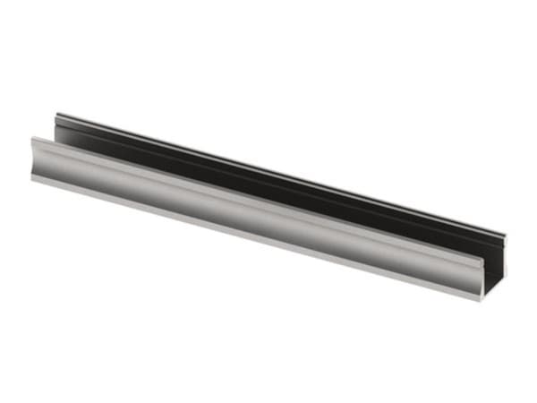 Slimline 15 Mm - Anodiseret i sølv - Aluminium Led-profil - 2 M