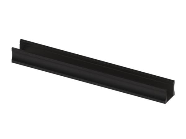 Slimline 15 Mm - Anodiseret i sort - Aluminium Led-profil - 2 M