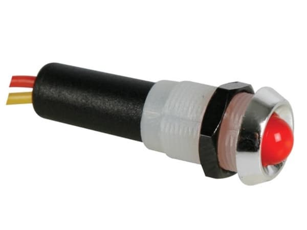 Led Lampe 5V Rød - Kromhus