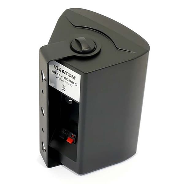 WB10 100V - 8 Ohm 2-veis kompakte høyttalere i et solid plasthus (svart)