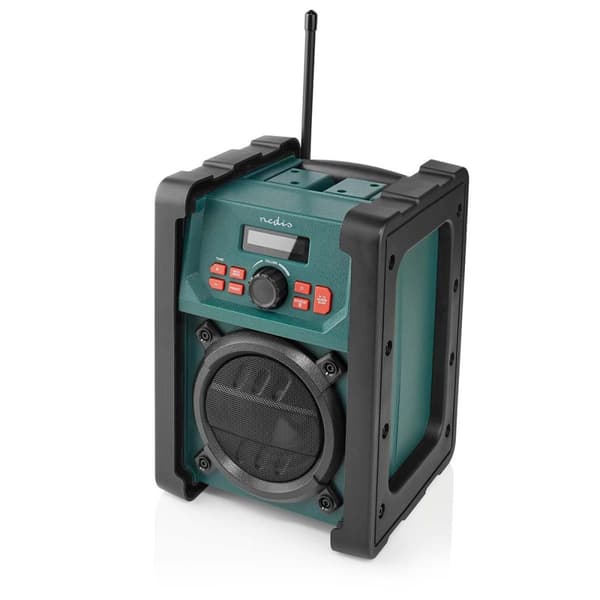 DAB+ Radio | Radio på Byggepladsen | DAB+ / FM | 2.2 " | Sort hvid skærm | Batteri / Strømforsyning | Digital | 15 W | Bluetooth® | Vækkeur | Sleep ti