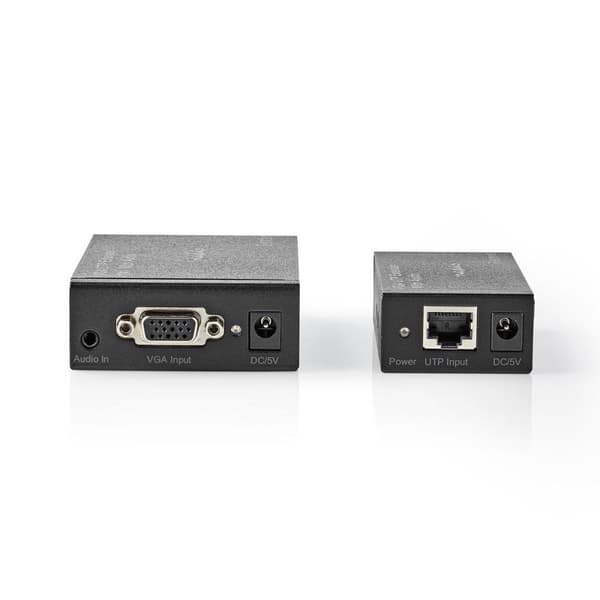 VGA extender | VGA / ljud | Avtånd upp till: 300 m | Cat5e / Cat6 | 1920x1200 | Euro / Typ C (CEE 7/16) / UK / Typ G