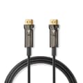 Pikkukuva 1 / 4: Aktiivinen Optinen Ultra High Speed HDMI-Kaapeli jossa Ethernet | HDMI™ liitin | HDMI™ liitin | 8K@60Hz | 48 Gbps | 10.0 m | Pyöreä | PVC | Musta | Pa