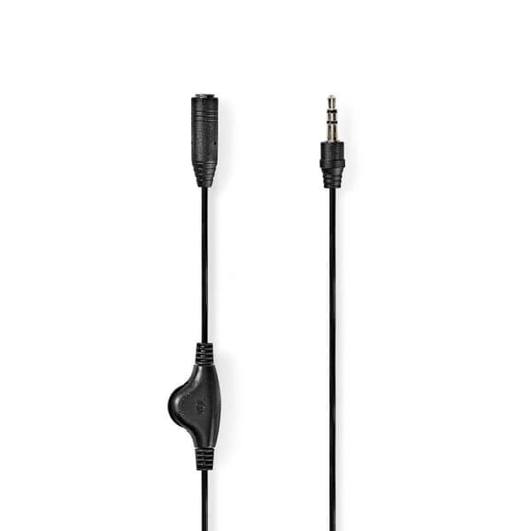 Stereo Audio kabel | 3.5 mm Hanstik | 3.5 mm Hunstik | Nikkelplateret | 1.00 m | Runde | Label