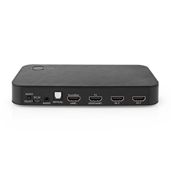 Digital Audio Omvandlare | Tvåvägs | Anslutningsingång: DC Ström / 3x HDMI™ Ingång | Anslutningsutgång: 1x 3.5 mm / 1x TosLink / 2x HDMI™ utgång | Aut