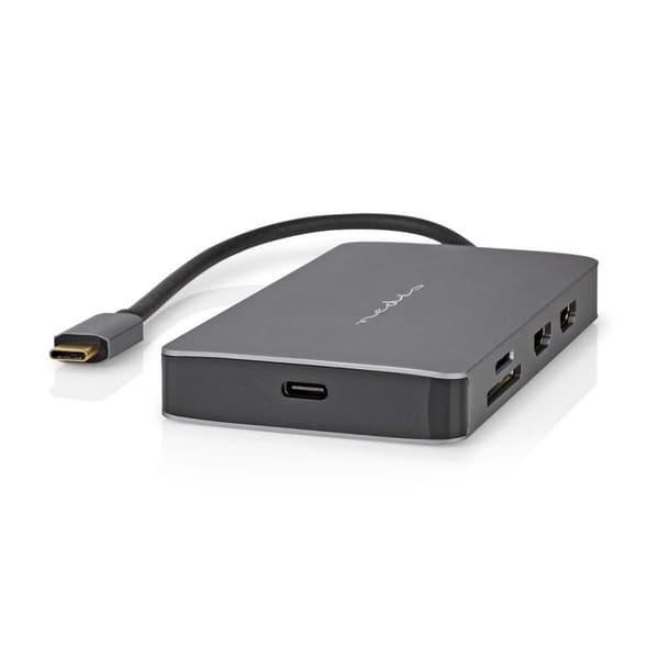 USB Multi-Port Adapter | USB 3.2 Gen 1 | USB-C™ Hane | Micro SD / RJ45 Hona / SD / USB-C™ Hona / 2x HDMI™ / 2x USB-A Hona | 5 Gbps | 0.20 m | Rund | G