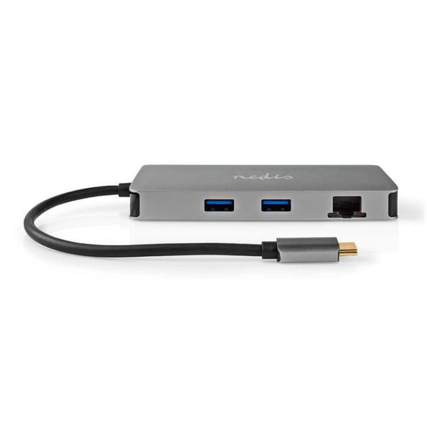 USB Multi-Port Adapter | USB 3.2 Gen 1 | USB-C™ Hane | Micro SD / RJ45 Hona / SD / USB-C™ Hona / 2x HDMI™ / 2x USB-A Hona | 5 Gbps | 0.20 m | Rund | G