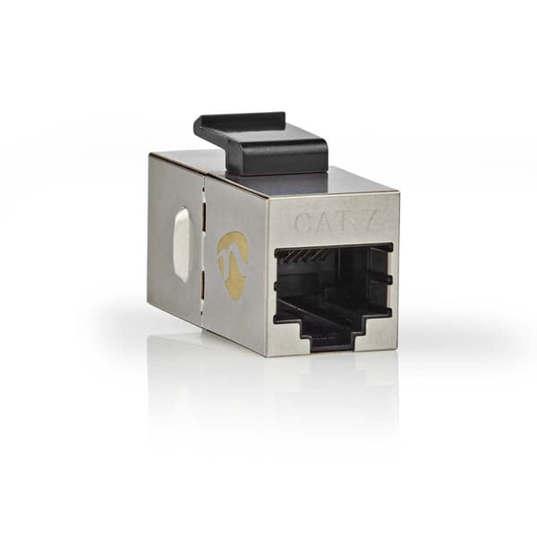 Verkkoliitin | CAT6a / CAT7 | Suojattu | RJ45 Naaras | RJ45 Naaras | Suora | Metalli | Laatikko
