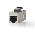 Pikkukuva 1 / 7: Verkkoliitin | CAT6a / CAT7 | Suojattu | RJ45 Naaras | RJ45 Naaras | Suora | Metalli | Laatikko