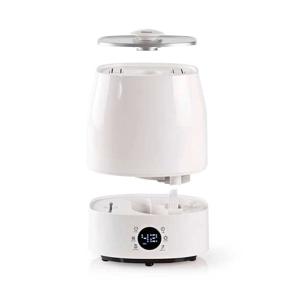 Luftfukter | 110 W | With Cool and Warm Mist | 5.5 l | Hygrometer | Timer | Egnet for plass opptil: 50 m² | Grå / Hvit