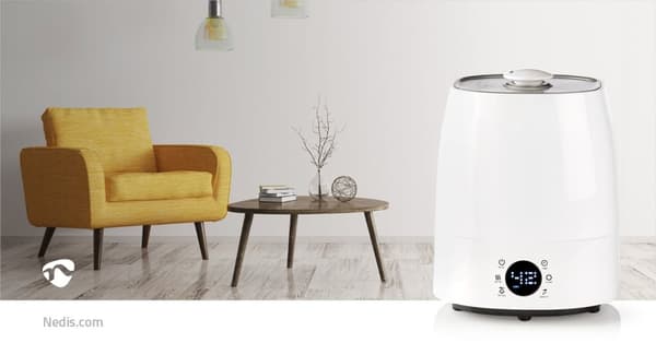 Luftfukter | 110 W | With Cool and Warm Mist | 5.5 l | Hygrometer | Timer | Egnet for plass opptil: 50 m² | Grå / Hvit