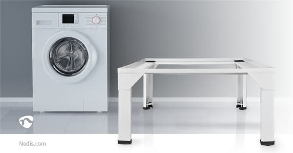 Stå for vaskemaskin og tørketrommel | 150 kg | Hvit