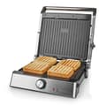 Miniatyrbilde 6 av 9: Kontakt Grill | 2000 W | 29 x 23 cm | Justerbar temperaturkontroll | Plast / Rustfritt Stål