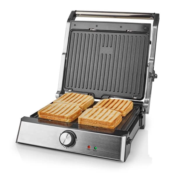 Kontakt Grill | 2000 W | 29 x 23 cm | Justerbar temperaturkontroll | Plast / Rustfritt Stål