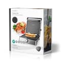 Miniatyrbilde 9 av 9: Kontakt Grill | 2000 W | 29 x 23 cm | Justerbar temperaturkontroll | Plast / Rustfritt Stål