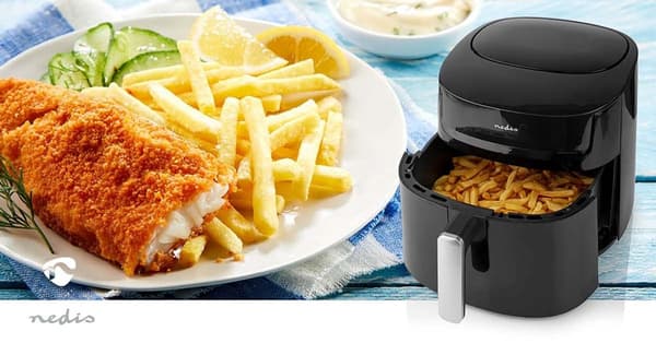 Hot Air Fryer | 7,2 l | Timer: 240 min | Antal forudindstillede programmer: 8 | Digital | Sort