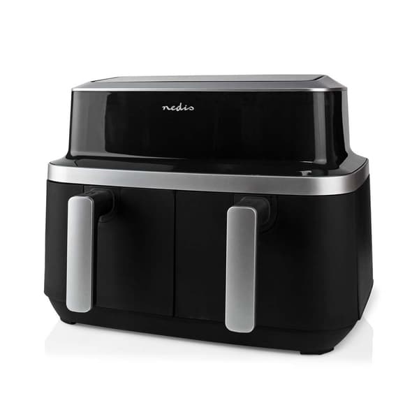 Dobbel Varmluftfrityrkoker | 2x4.2 l | Timer: 60 min | Antall forhåndinnstilte programmer: 10 | Digitalt | Sort Sort