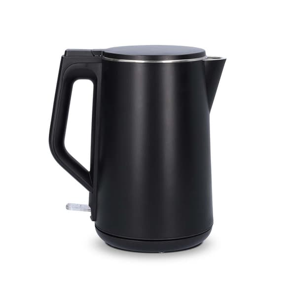 Vannkoker | 1.5 l | Plast | Sort | Roterbar 360 grader | Skjult varmeelement | Strix® kontroll | Koketørr beskyttelse
