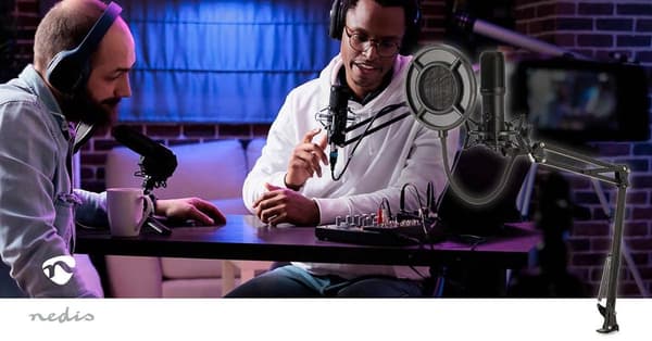 Suoratoisto- ja Pelimikrofoni | Käyttötarkoitus: Kannettava / Pöytätietokone | USB Type-A | On/off-kytkin | POP Filter