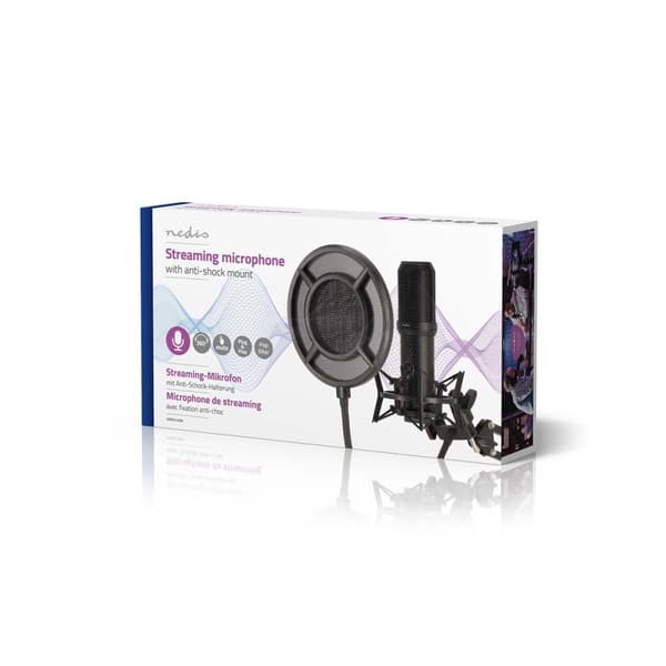Suoratoisto- ja Pelimikrofoni | Käyttötarkoitus: Kannettava / Pöytätietokone | USB Type-A | On/off-kytkin | POP Filter