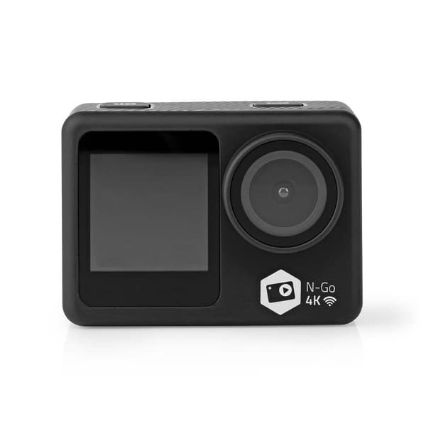 Action Cam | Dobbelt Skærm | 4K@30fps | 16 MPixel | Vandtæt op til: 30.0 m | 90 min | Wi-Fi | App tilgængelig til: Android™ / IOS | Montering inkluder