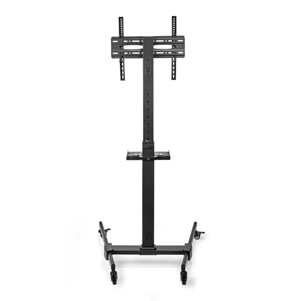 TV Gulv Stand | 32 - 55 " | Maksimal vægt: 35 kg | Premium Kolonne Design | Justerbare forudfastsatte højder | Snap-lock | Stål | Sort