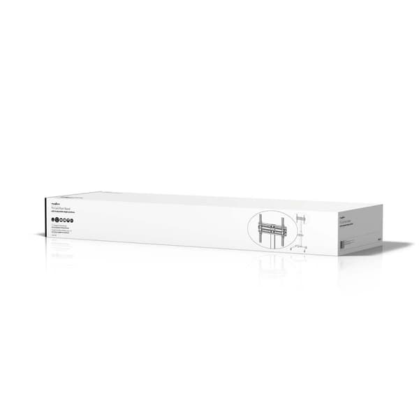 TV Gulv Stand | 32 - 55 " | Maksimal vægt: 35 kg | Premium Kolonne Design | Justerbare forudfastsatte højder | Snap-lock | Stål | Sort