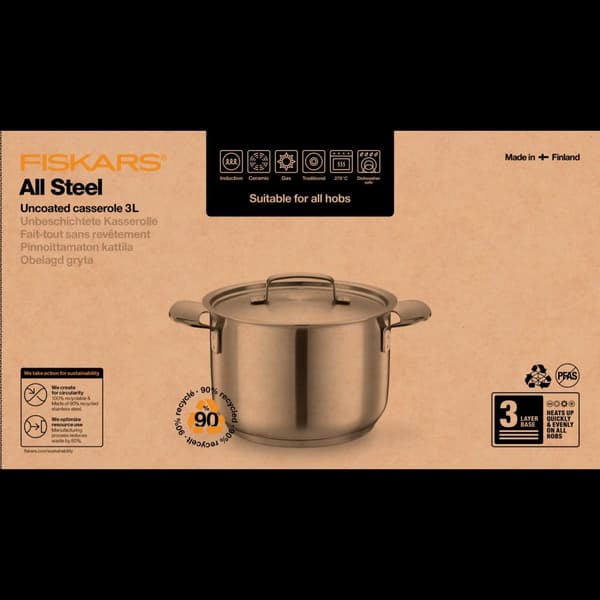 All Steel kattila 3,0L