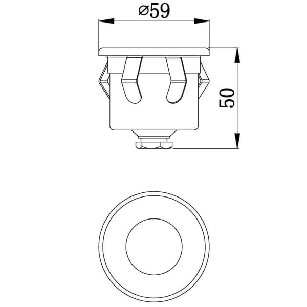 Terra infälld armatur Aluminium