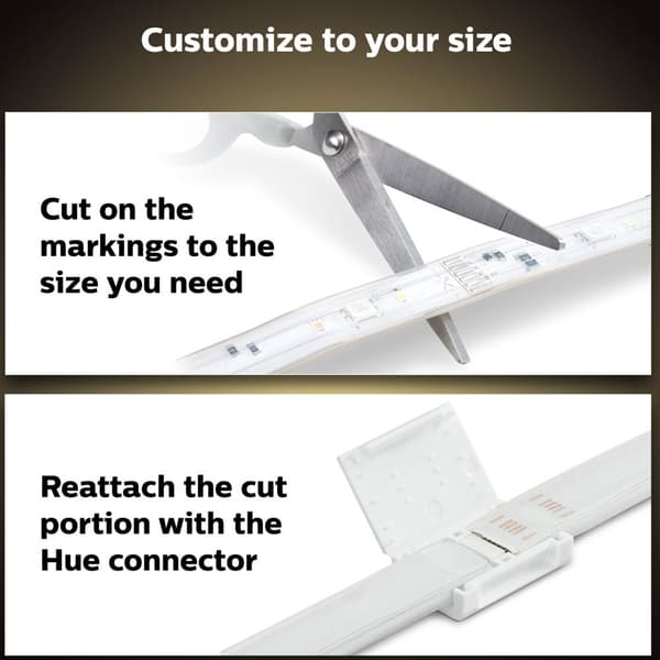 Hue LightStrip Plus V4 2m basesæt med stik