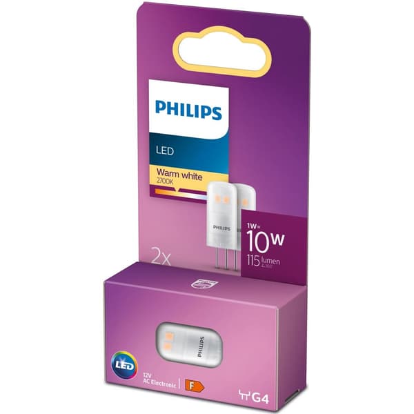 2-pak LED G4 Kapsel 10V 12W 115lm