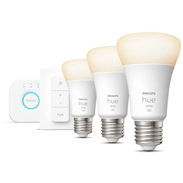 Hue Startkit White 3 x E27 med fjernbetjening