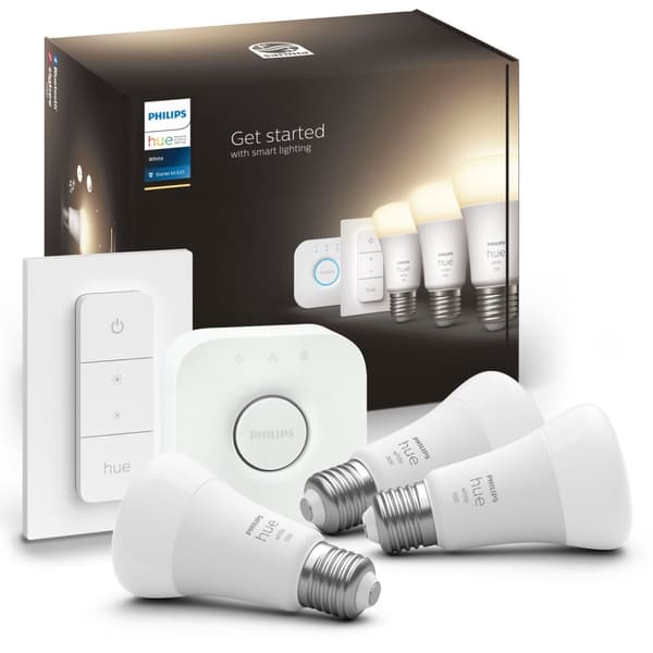 Hue Startkit White 3 x E27 med fjernbetjening