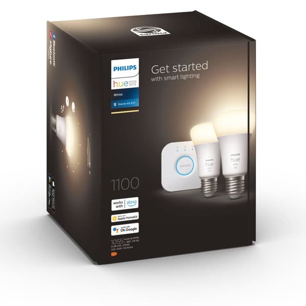 Hue Starter Kit Hvid 2 x E27