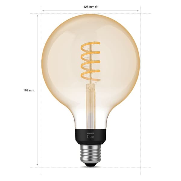 Hue White Ambiance Filament E27 G125 Glob
