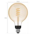 Miniatyrbillede 4 af 9: Hue White Ambiance Filament E27 G125 Glob