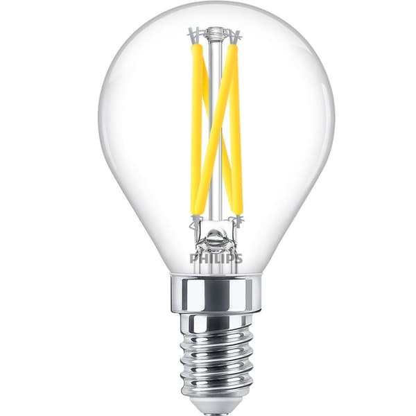 LED E14 Globe 2,5W (25W) Clear Dim WarmGlow 340 lm
