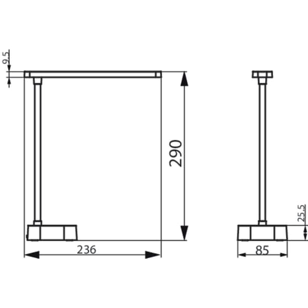 Tilpa skrivebordslampe genopladelig