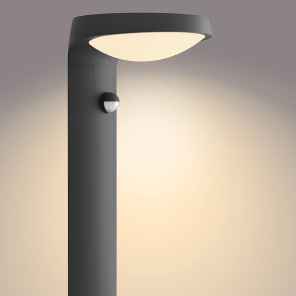 Tyla Piedestal Solcelle IR sensor Ultra Effektiv LED 255lm IP44 antracit